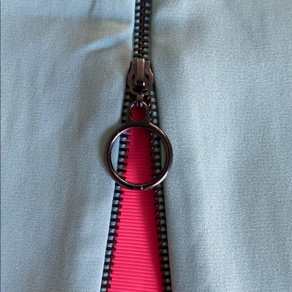 Umgee woman’s top size S zipper long sleeves teal - Picture 9 of 11